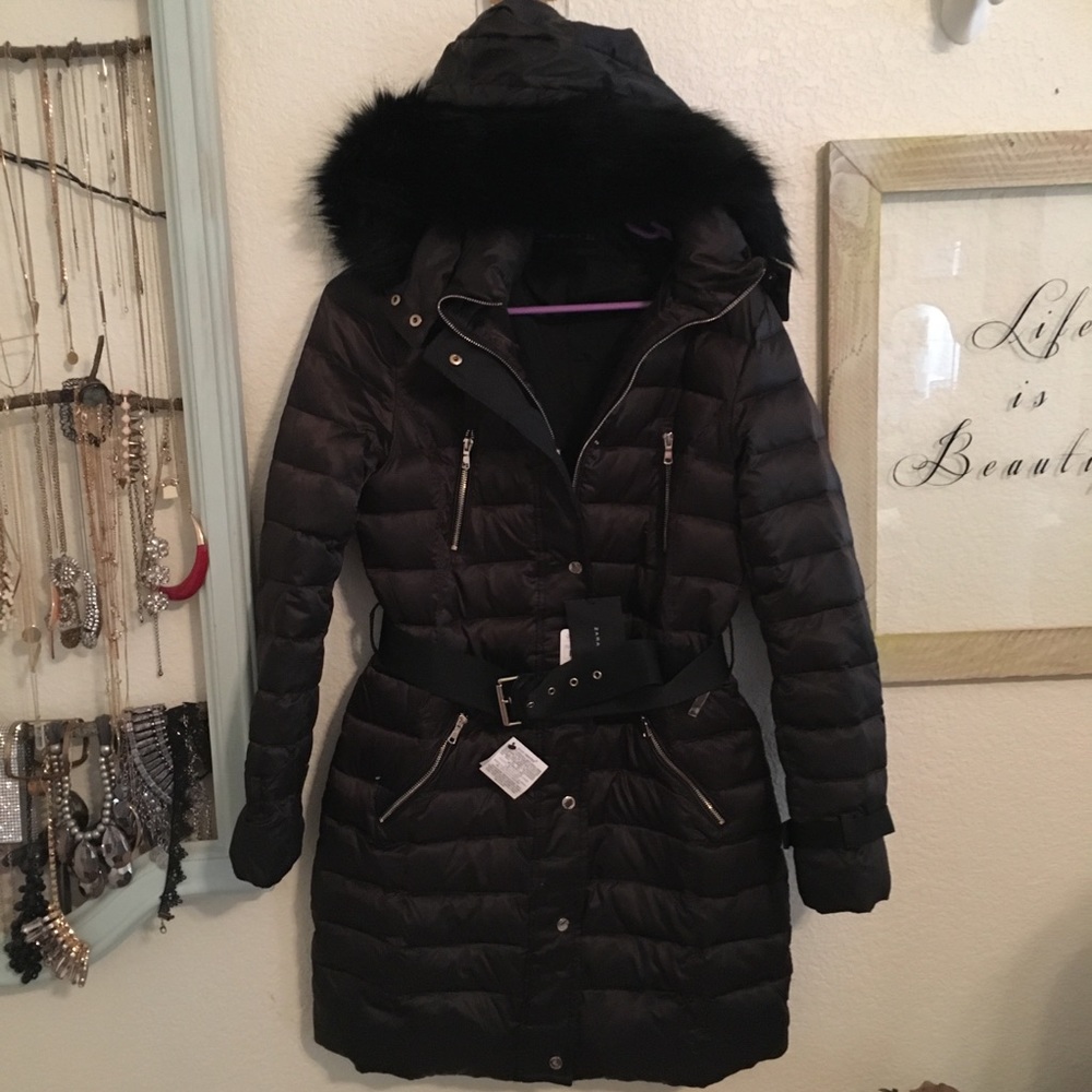 NWT Zara Water Resistant Down Jacket Parka